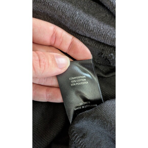 Nor Denmark Cowl Neck Dress Textured Designer Black Artsy Long Sleeve Midi US M - Picture 9 of 12